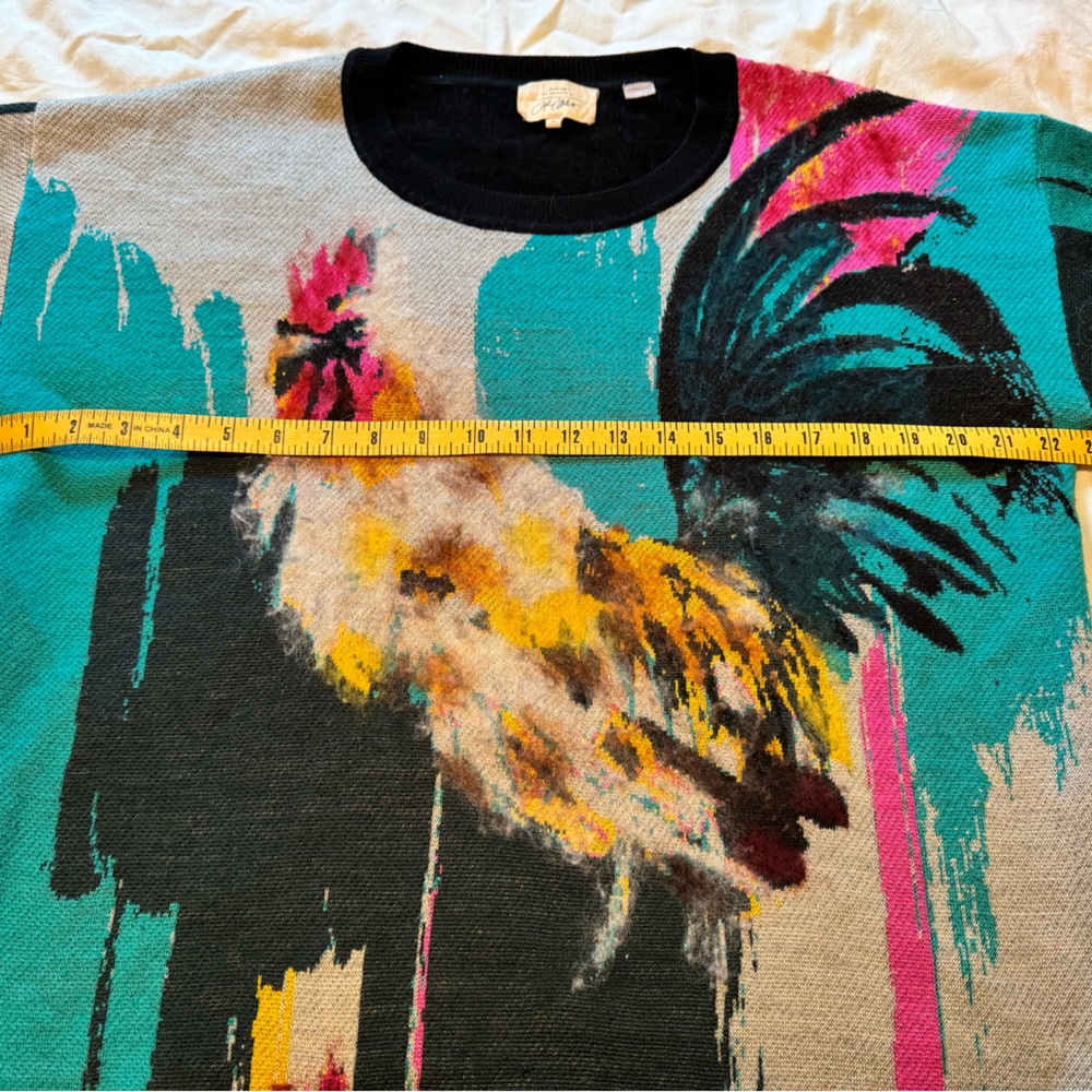 Anthropologie - Sweater with Rooster Design by Lauren C Walcott - Picture 8 of 9